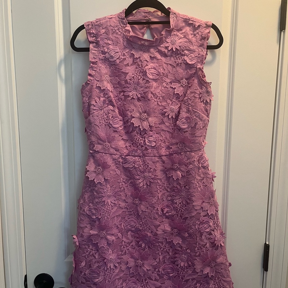J. Crew Floral Purple Sleeveless Dress